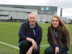 Grounds women apprentices at Manchester City Academy enjoy the outdoor life